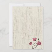 カントリー・ドグ結婚ウッド 招待状 (裏面)