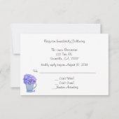 カントリー ハイドランジア 受付 RSVP 招待状 (裏面)