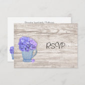 カントリー ハイドランジア 受付 RSVP 招待状 (正面/裏面)