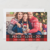 カントリー・バッファロー・レッド・ブラック・プレイド写真 シーズンカード (正面)