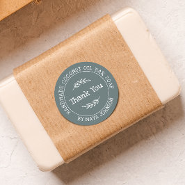 カントリー バルサムグリーン 手作り サンクス ラウンドシール