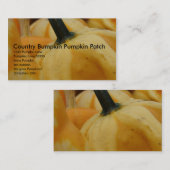 カントリー·バンプキン·パンプキン·パッチ15... 名刺 (正面/裏面)