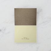 カントリー・バーラップ・メイソン結婚・ジャー・サンキュー サンキューカード (内部)