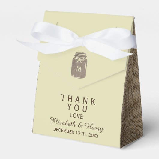 カントリー・バーラップ・メイソン結婚・ジャー フェイバーボックス (正面サイド)