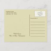 カントリー・バーラップ・メイソン結婚・ジャー 案内ポストカード (裏面)