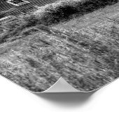 カントリー・バーンの雲(白黒) ポスター (角)