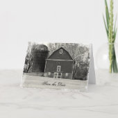 カントリー・バーンウェディング日付を保存 案内状 (正面)