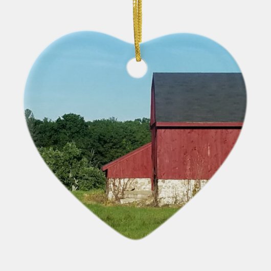 カントリー・バーン セラミックオーナメント (正面)