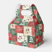 カントリー パッチワーク クリスマス パターン フェイバーボックス (裏面サイド)