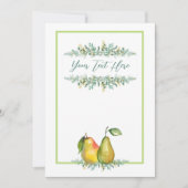 カントリー パール ウェディング 招待状 5x7" (正面)