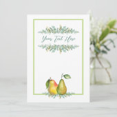 カントリー パール ウェディング 招待状 5x7" (スタンド正面)