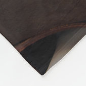 カントリー・ヒマワリとレース・ウェスタン結婚ズ フリースブランケット (角)