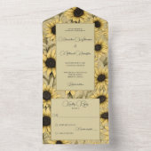 カントリー・ヒマワリ オールインワン招待状 (内側)