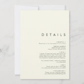 カントリー・ヒマワリ |濃い緑が一つの色結婚に 招待状 (裏面)