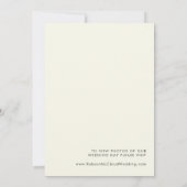 カントリー・ヒマワリ | Green Elopmentのお知らせ 招待状 (裏面)