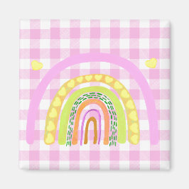 カントリー ピンク プラッド 遊び心のあるアート マグネット