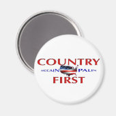 カントリー・ファーストJohn McCain Palin Magnet for car マグネット (正面/裏面)
