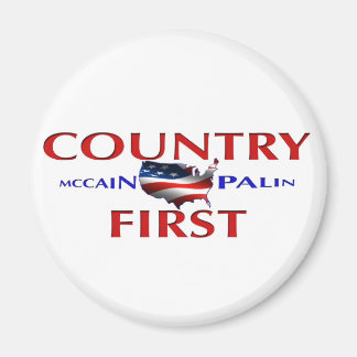 カントリー・ファーストJohn McCain Palin Magnet for car マグネット