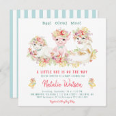 カントリー·ファーム·アズ·ベビー·シャワー 招待状 (正面/裏面)