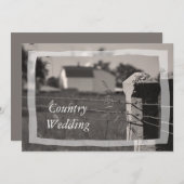 カントリー ファーム ウェディング セーブ ザ デート アナウンスメント 招待状 (正面/裏面)
