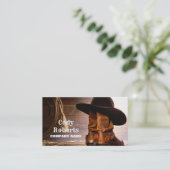 カントリー・ファーム・ランチャー・エクストリアン・カウボーイ・ウェスタン 名刺 (スタンド正面)