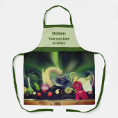 カントリー・フェア賞野菜パーソナライズされた エプロン (正面)