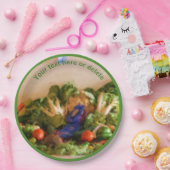 カントリー・フェア野菜アートパーソナライズされたパーティー ペーパープレート (パーティー)