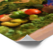 カントリー・フェア・ベジタブル賞パステル絵画ズ ポスター (角)