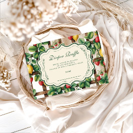 カントリー フルーツ ガーデン ディッパー ラッフル エンクロージャーカード