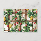 カントリー フルーツ ガーデン ディッパー ラッフル エンクロージャーカード (裏面)