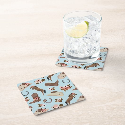 カントリー&フローラスクエア紙コースター スクエアペーパーコースター (インサイチュ)