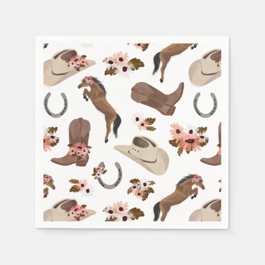 カントリー&フローラナプキンス スタンダードカクテルナプキン (正面)