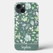 カントリー フローラル セージグリーン シグネチャー Case-Mate iPhoneケース (裏面)