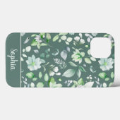 カントリー フローラル セージグリーン シグネチャー Case-Mate iPhoneケース (裏面 (横))