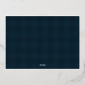 カントリー プライド トラディショナル クリスマス フォト 箔シーズンカード (裏面)