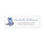 カントリー ボウ コウボーイ ブーツ 返送先住所 ラベル (正面)