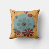 カントリー・ボタン花枕 クッション (裏面)