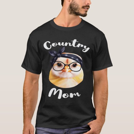 カントリー・ママ 田舎のファームママやカウママに Tシャツ (正面)