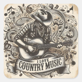 カントリー・ミュージック。 スクエアシール