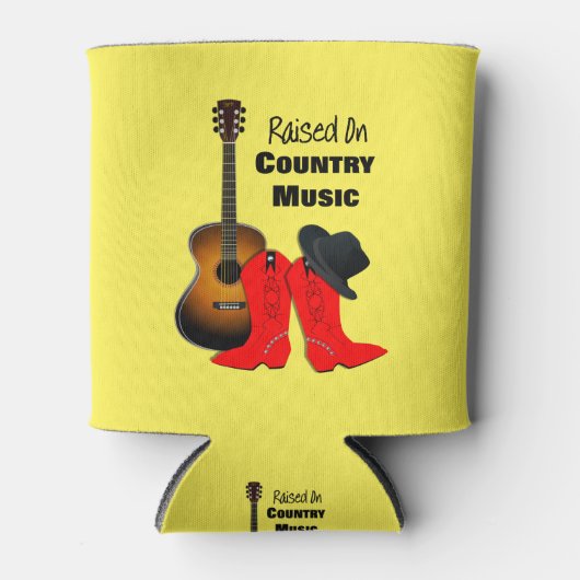 カントリー・ミュージック・女性のカーボーイをテーマにクール育つ 缶クーラー (正面)