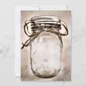 カントリー メイソンジャー ラスティック インビテーション 白紙テンプレート (裏面)