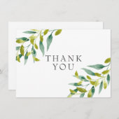 カントリー メドウ グリーン ありがとう サンキューカード (正面/裏面)