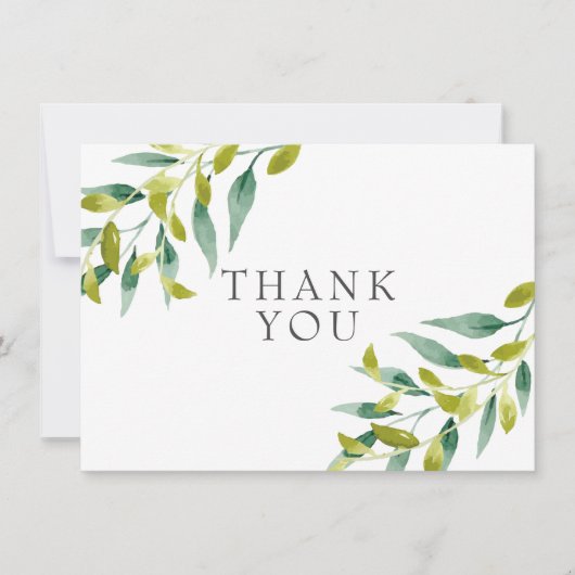 カントリー メドウ グリーン ありがとう サンキューカード (正面)