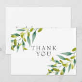 カントリー メドウ グリーン サンクス サンキューカード (正面/裏面)