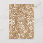 カントリー ラスティック バルーンとレースの感謝 結婚式 エンクロージャーカード (裏面)