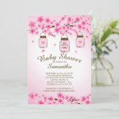 カントリー ラスティック メイソンジャー ベビーシャワー 招待状 (スタンド正面)