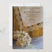 カントリー ラッセと花の結婚式後ブランチ 招待状 (正面)