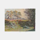 カントリー・ランドスケープ（Leo Gausson著） フリースブランケット (正面(横))