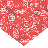 カントリー レッド ペイズリー柄 テーブルランナー (コーナー)
