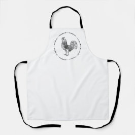 カントリー・ロスターブラック&ホワイト エプロン